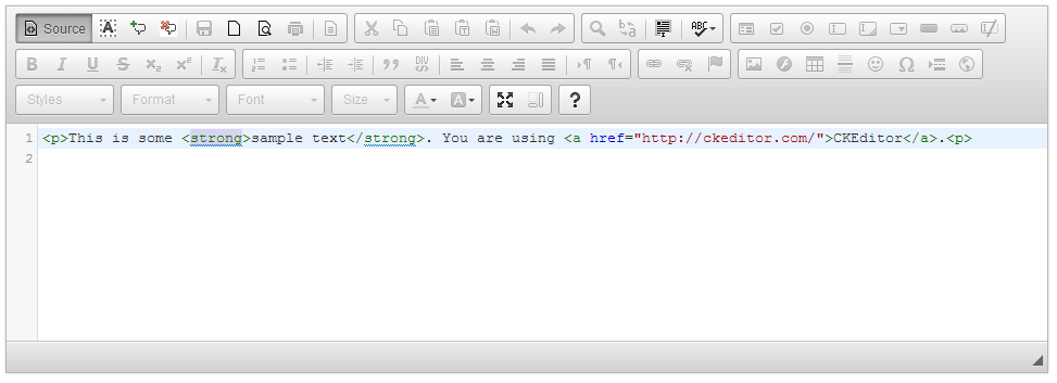 CKEditor Source View